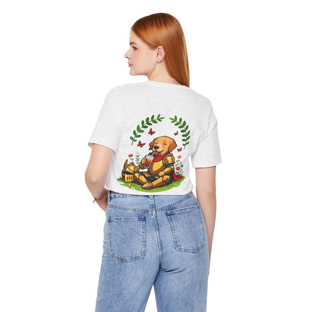 Golden Knight on Break: Unisex Graphic T-Shirt
