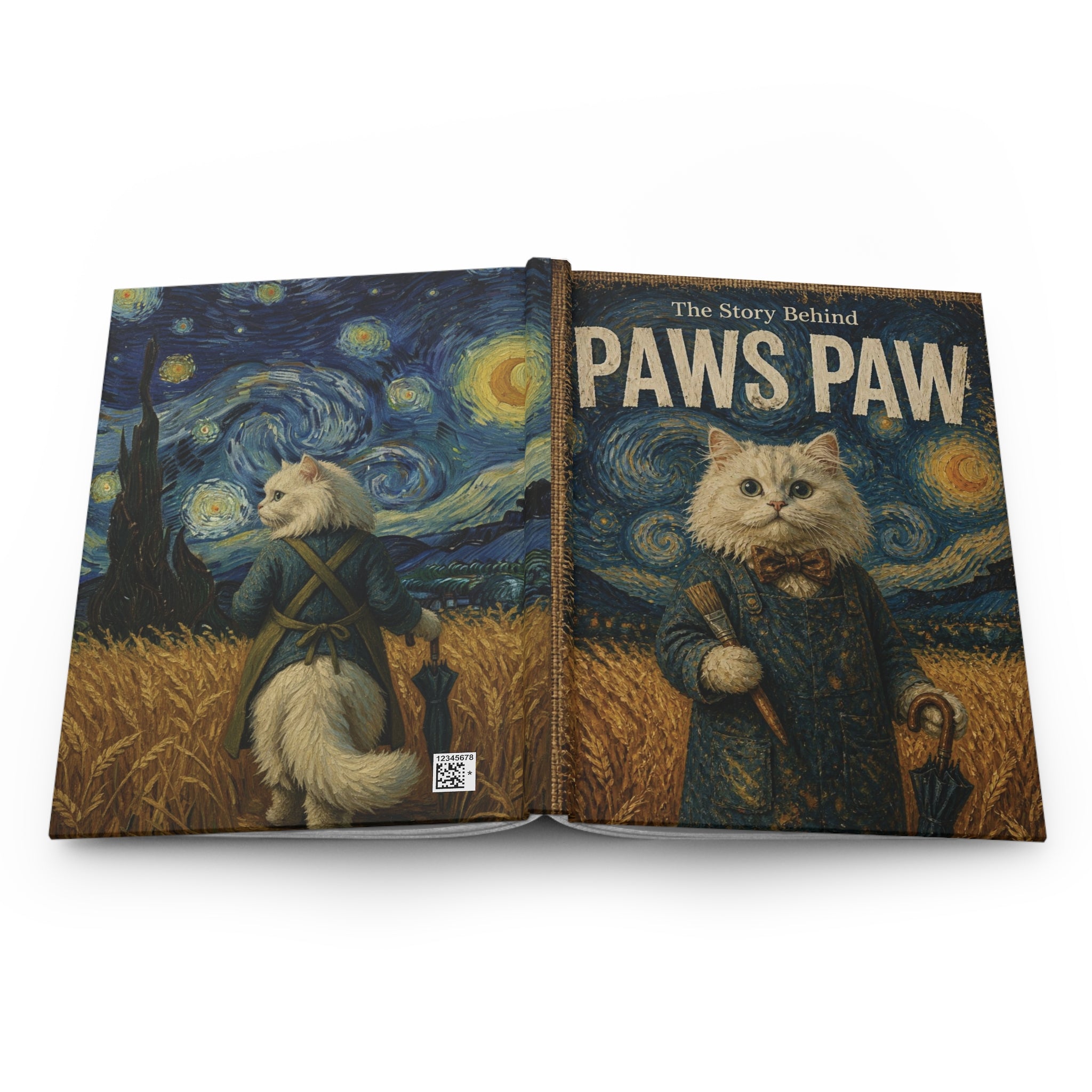The Story Behind Paws Paw™ – Vintage Oil Painting Hardcover Journal