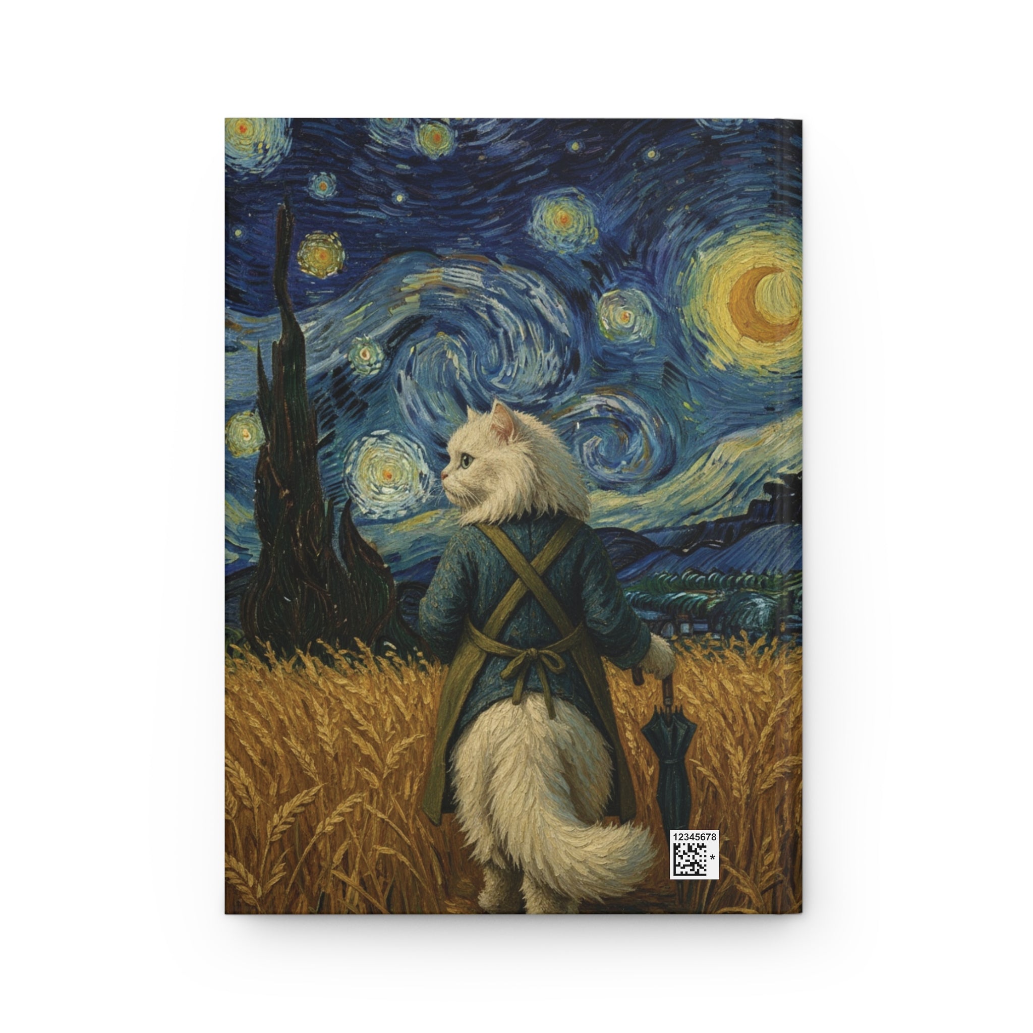 The Story Behind Paws Paw - Vintage Oil Painting Hardcover Journal