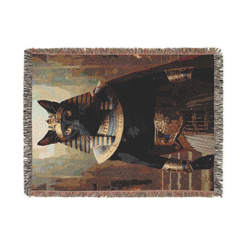 The Pharaoh’s Reign - Custom Royal Egyptian Pet Woven Blanket