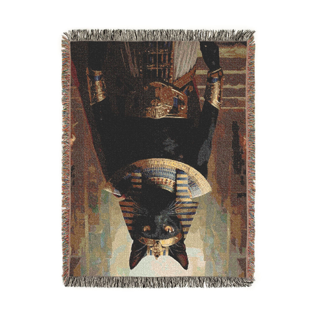 The Pharaoh’s Reign - Custom Royal Egyptian Pet Woven Blanket