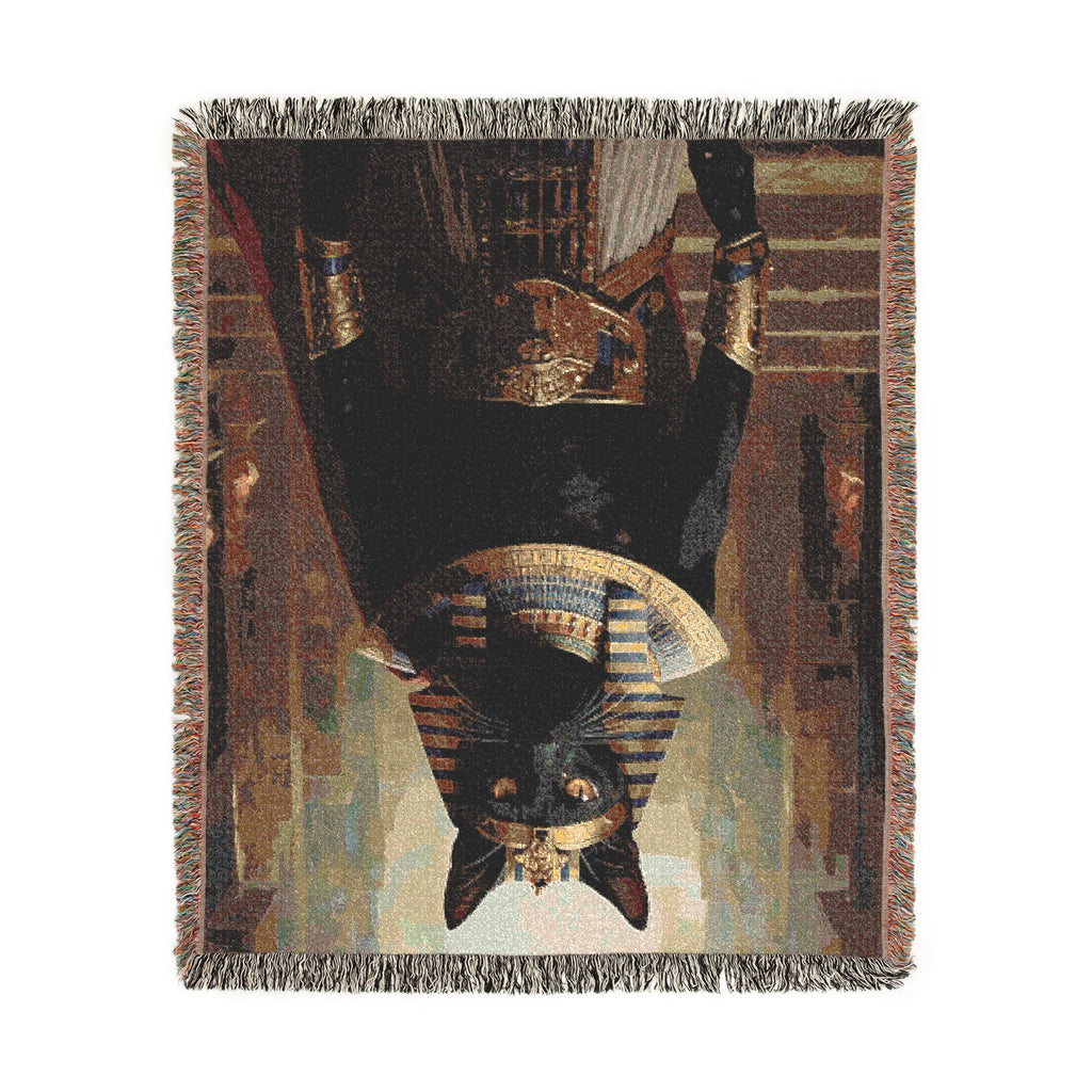 The Pharaoh’s Reign - Custom Royal Egyptian Pet Woven Blanket