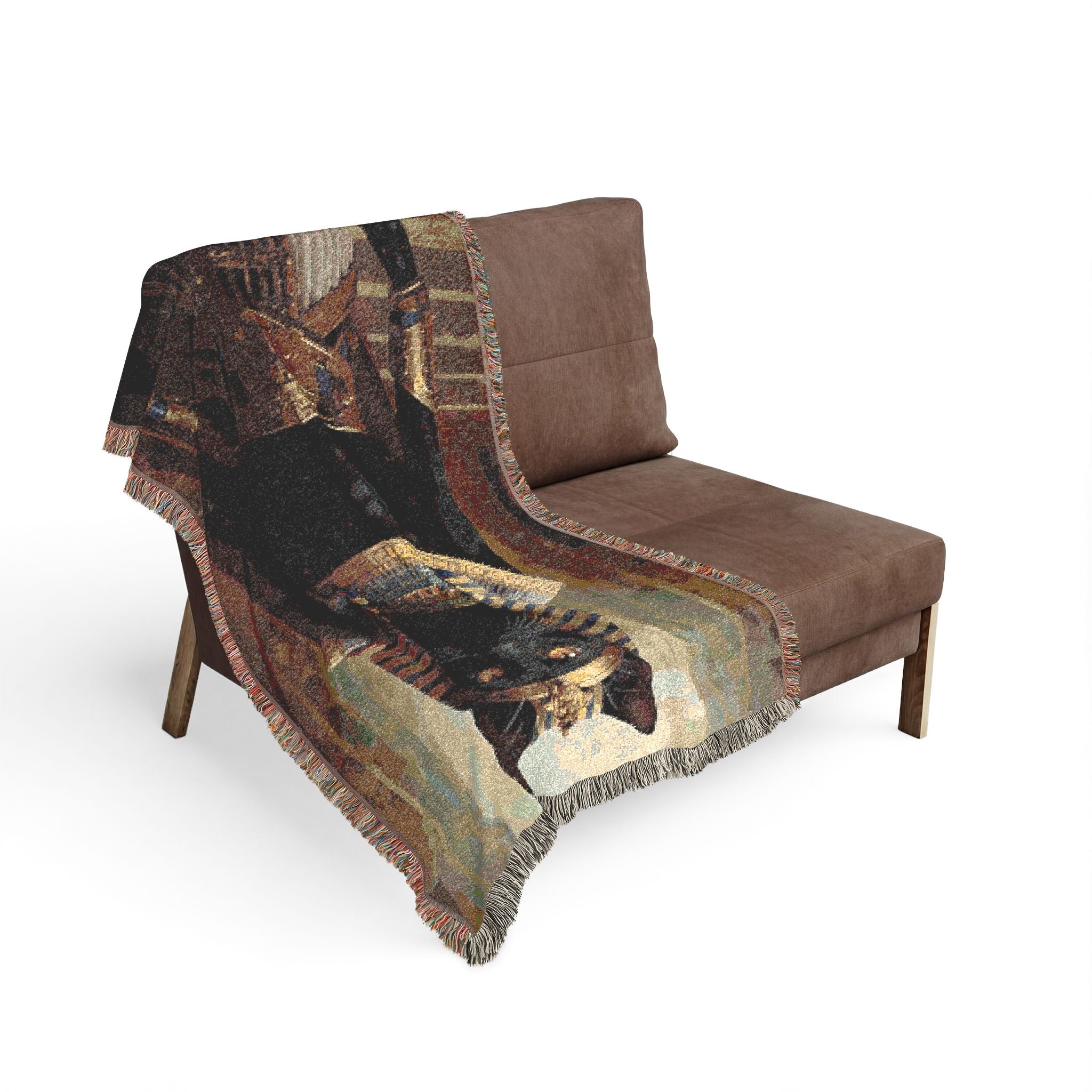 The Pharaoh's Reign™ – Custom Royal Egyptian Pet Woven Blanket